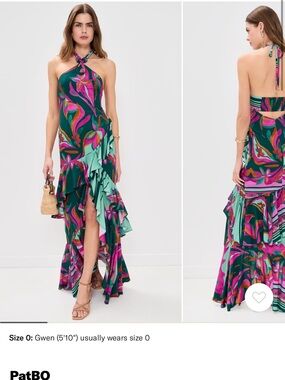 green emerald velvet dress DELICATA EMBROIDERED TULLE MIDI DRESS – PatBO